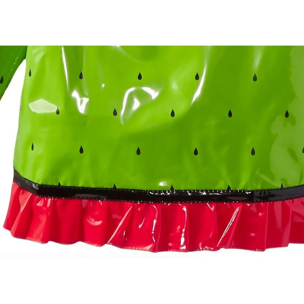 Wippette Baby Girls Coat Watermelon Raincoat Green Hooded Jacket Size 12 Months